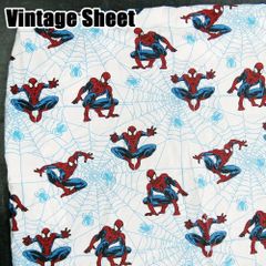 海外輸入　ヴィンテージシーツ　MARVEL　スパイダーマン　アメコミ　/s92
