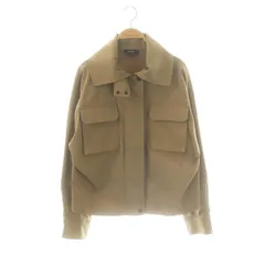 セオリー Theory Essential Twill Belt Cargo JKT ジャケット ジップアップ S ベージュ /HK ■OS