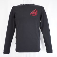 新品 春秋 長袖Tシャツ M サイズ ブラック（黒） 長袖 クルーネック ウザリス メンズ カジュアル 男性 40代 50代 60代 70代 30268
