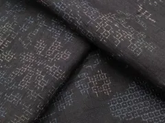 平和屋着物●結城紬　80亀甲　雲重ね草花文　やまと誂製　正絹　逸品　未使用　CAAS0349th