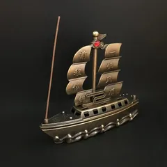 お香 お香立て 線香立て 船 金運 和風 和モダン おしゃれ インテリア 置物香台 線香皿 仏 オブジェ モダン 個性的 玄関 リビング 寝室 開運 金運 財運 縁起物