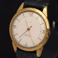 EDOX 92 手巻き時計 ゴールド 純正ベルト 動作確認 - メルカリ