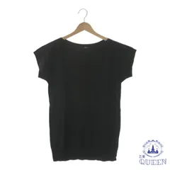 ☆美品☆ UNIQLO ユニクロ トップス カットソー ニット 袖なし カジュアル レディース ブラック Ｓ 901-5239 送料無料 古着