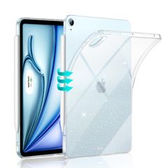 【数量限定】スリム＆軽量 ケース(2022/2020)専用 耐黄変性 第5/4世代 Air 透明背面カバー Air Pencil iPad iPad Pro/USB-C対応 (M3/M2、2025/2024) Zeroシリーズ ケース 11インチ グリッターク
