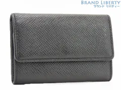 【美品】ルイヴィトン　LOUIS VUITTON　タイガ　ミュルティクレ6　6連キーケース　キーリング　キーホルダー　アルドワーズ　ブラック　シルバー金具　M30532 M30500　