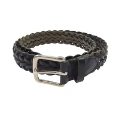 WHITE HOUSE COX ホワイトハウスコックス ベルト leather belt レザー メッシュ ベルト ブラック系【中古】のサムネイル