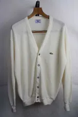 1980年代 ラコステ LACOSTE カーディガン【L】【古着】【中古】【メンズ】【レディース】【ヴィンテージ】 【ビンテージ】 【vintage】 アメカジ 80’s 80s 90’s 90s