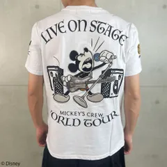 Micky Mouse×Flagstaff Disneyコレクション ミッキーマウス MICKEY’S CREW Tシャツ フラッグスタッフ 半袖Tシャツ 452511 白