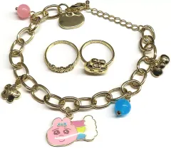 【中古】アクセサリー(非金属) おぱんちゅうさぎ アクセサリーセット(ゴールド) 「おぱんちゅうさぎ×GU」