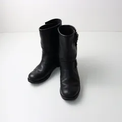 美品 ファビオルスコーニ FABIO RUSCONI レザーエンジニアブーツ 36/ブラック 23.0cm シューズ【2400014299083】