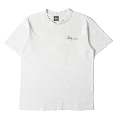 STUSSY ステューシー Tシャツ サイズ:M / 80s OLD STUSSY 黒タグ オールドフォト クルーネック Tシャツ (USA製 / REMIXED CLASICS) / アッシュグレー / 80年代 ヴィンテージ 古着【中古】