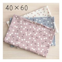 ハンドメイド 30×40 ランチョンマット3枚セット さくらんぼ 女の子