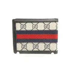 ✨希少✨グッチ 折り財布 GGスプリーム がま口 シェリーライン k12