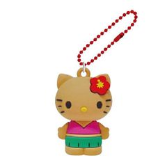 サンリオ ハローキティ 日焼けシリーズ PVCマスコット レッド 平成レトロ