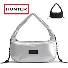 ハンター バッグ ショルダーバッグ レディース メンズ トラベル ホーボー シリング HUNTER 3932 軽量 耐久性 黒 ブラック シルバー