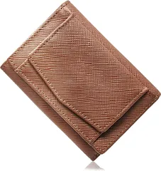 ST CRAFT SIMPLE YOUR LIFE 三つ折り財布 メンズ ミニ財布 本革 コンパクト レディース サフィアーノレザー ST-SW3( ブラウン)