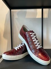 バジョルゴ　BajoLugo  レザースニーカー　ボルドー　（BG325）(25.5 ~26.0cm) SAMPLE商品