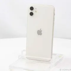 〔中古品〕 iPhone11 64GB ホワイト NWLU2J／A SIMフリー【198】