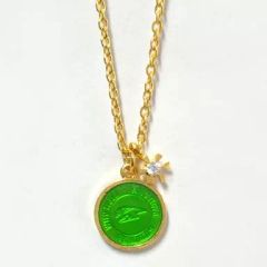 [중고]은제품·반지·액세서리(캐릭터) 스모키·T·토라토루(그린×골드) 목걸이 [JAM HOME MADE×극장판 TIGER & BUNNY-The Rising-] 프리미엄 반다이 한정