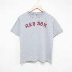 M/古着 リー Lee 半袖 ビンテージ Tシャツ メンズ 00s MLB ボストンレッドソックス クルーネック グレー 霜降り メジャーリーグ ベースボー