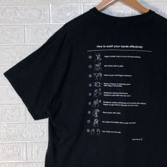 メゾンスペシャル　セレナヘリオス　コラボ　ブラック　HAND WASH　プリント　半袖Tシャツ