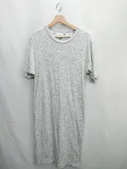 ◇ ⊂Φ PUMA プーマ 半袖 ロング丈 ワンピース サイズM グレー レディース E  【1410290009024】