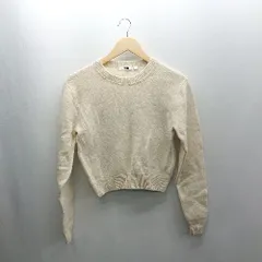 ◇ ⊇ UNIQLO ユニクロ 長袖 ニット サイズS ベージュ系 レディース E  【1502060001205】