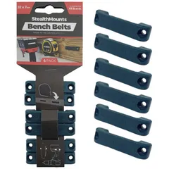 送料無料 【新品 未使用 未開梱】 STEALTHMOUNTS　ベンチベルト(6個入り) ブルー　BBBLU6