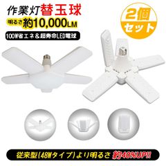 作業灯 替球 交換球 100W LED電球 屋内用 10000ルーメン 昼光色 投光器 照明 LED ライト ワーク クリップ ライト ランプ クリップランプ 投光器 ワークライト クリップライト 替え球 電球 消耗品 天井 屋外 大工 職人 土方 作業
