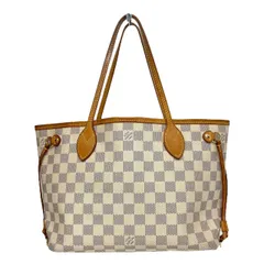 【返品OK】LOUIS VUITTON ルイヴィトン ダミエアズール ネヴァーフルPM N51110 トートバッグ  ホワイト 【D】