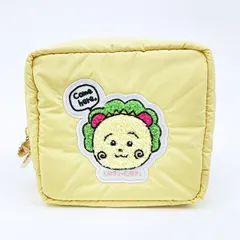 コジコジ スクエアサガラ刺繍ポーチ イエロー