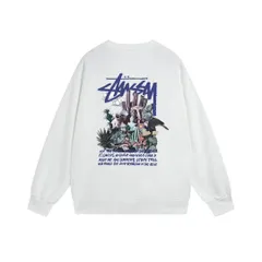 新品 2025新作Stussy 長袖スウェットシャツ男女兼用 この商品は裏起毛タイプと通常タイプからお選びいただけます。