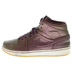 NIKE (ナイキ) AIR JORDAN 1 MID NOUVEAU エアジョーダン ヌーヴォー ミドルカット スニーカー バーガンディー US10/28cm 629151-605