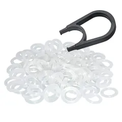 メカニカル キーボード 静音化リング 耐用シリコン O-Ring 145PCS & キーキャップ引き抜き工具 (白色)のサムネイル