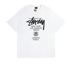 新品stussy x A BATHING アベイシングエイプ bape Tシャツ 男女兼用