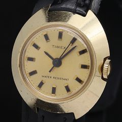 稼働 タイメックス 手巻き ゴールド文字盤 レディース腕時計 2000000 NSK OKYのサムネイル
