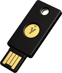 Yubico セキュリティキー YubiKey 5 NFC ログイン/U2F/FIDO2/USB-A ポート/2段階認証/高耐久性/耐衝撃性/防水のサムネイル