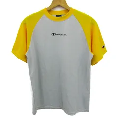 チャンピオン 半袖Ｔシャツ トップス ラグラン袖 スポーツウエア レディース Sサイズ 黄×グレー Champion 【中古】