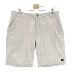 サイズ：36W OAKLEY オークリー  ストレッチハーフパンツ チェック柄 ベージュ系 [240101481584] ゴルフウェア メンズ ストスト