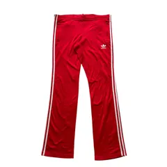 古着 adidas アディダス トラックパンツ レッド ホワイト 赤 白 管理番号 255-118