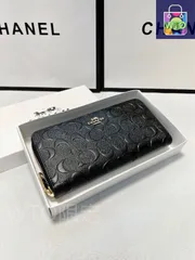 【本日限定特価】コーチ メンズ レザー ウォレット 19×10cm 高品質レザー 専用ボックス付き[本日特価|新品未使用品]-WT0輸入