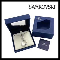 【SWAROVSKI】ネックレス クリスタル クリアストーン シルバーカラー ペンダント スワロフスキー (MM-222)