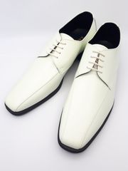 新品　26 26.5 オフホワイト　本革　日本製　革靴　ウエディング　メンズ