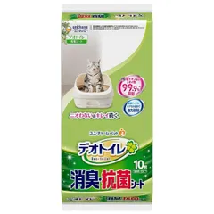 【公式】デオトイレ シート トイレシート 猫 取り替えシート 消臭 抗菌シート 10枚 猫トイレ システムトイレ用 取替 白色 無香 シーツ 1週間 ユニ・チャームのサムネイル