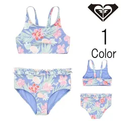 ロキシー Roxy キッズ　TROPICAL STORY CROP TOP SET ビキニセット 水着 スウィムウェア 子ども服 【クリックポスト】 【SALE】