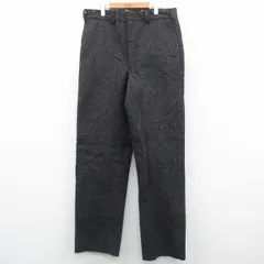 80s USA製 Woolrichウールリッチ チェック ウールパンツ チャコールグレー w34 - Sixpacjoe Web Shop