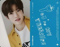 【中古】コレクションカード(男性) TREASURE/ジュンギュ/裏面青/CD「The First Step： Treasure Effect(BLUE Ver.)」封入特典フォトカード