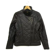 セシルマクビー ライダースジャケット フェイクレザージャケット ブランド アウター レディース Fサイズ ブラウン系 CECIL McBEE 【中古】