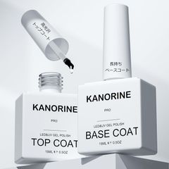 長持ち 拭き取り不要 大容量 UV/LED対応 ノンワイプ ベースジェル 本セット Base 15mlx2 and ベースコート Top トップコート Coat ジェルネイル Gel