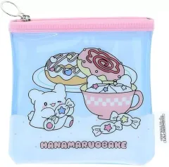 【中古】バッグ はなまるおばけ(ブルー) フラットスクエアポーチ 「サンリオキャラクターズ」